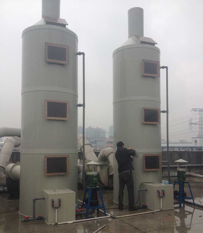 深圳雲龍電鍍公司廢氣處理工程